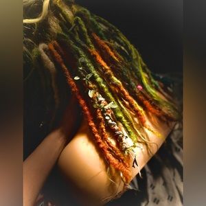 100% human hair dreadlocks fall color